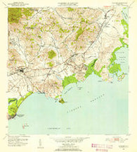 Naguabo Puerto Rico Historical topographic map, 1:30000 scale, 7.5 X 7.5 Minute, Year 1952