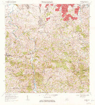 Naranjito Puerto Rico Historical topographic map, 1:20000 scale, 7.5 X 7.5 Minute, Year 1969