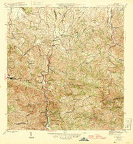 Naranjito Puerto Rico Historical topographic map, 1:30000 scale, 7.5 X 7.5 Minute, Year 1946