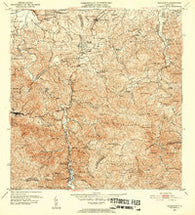 Naranjito Puerto Rico Historical topographic map, 1:30000 scale, 7.5 X 7.5 Minute, Year 1952