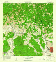 Penuelas Puerto Rico Historical topographic map, 1:20000 scale, 7.5 X 7.5 Minute, Year 1958