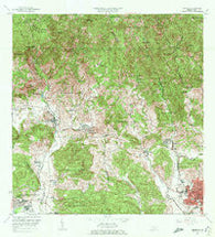 Penuelas Puerto Rico Historical topographic map, 1:20000 scale, 7.5 X 7.5 Minute, Year 1964