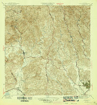 Penuelas Puerto Rico Historical topographic map, 1:30000 scale, 7.5 X 7.5 Minute, Year 1946