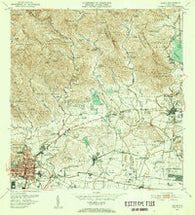 Ponce Puerto Rico Historical topographic map, 1:30000 scale, 7.5 X 7.5 Minute, Year 1952