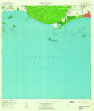 Punta Cucharas Puerto Rico Historical topographic map, 1:20000 scale, 7.5 X 7.5 Minute, Year 1958