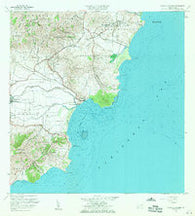 Punta Guayanes Puerto Rico Historical topographic map, 1:20000 scale, 7.5 X 7.5 Minute, Year 1960