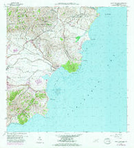Punta Guayanes Puerto Rico Historical topographic map, 1:20000 scale, 7.5 X 7.5 Minute, Year 1960
