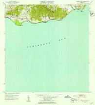Punta Tuna Puerto Rico Historical topographic map, 1:30000 scale, 7.5 X 7.5 Minute, Year 1952