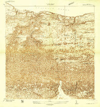 Quebradillas Puerto Rico Historical topographic map, 1:20000 scale, 7.5 X 7.5 Minute, Year 1938