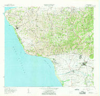 Rincon Puerto Rico Historical topographic map, 1:20000 scale, 7.5 X 7.5 Minute, Year 1966
