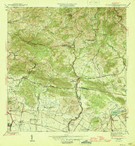 Rio Descalabrado Puerto Rico Historical topographic map, 1:30000 scale, 7.5 X 7.5 Minute, Year 1945
