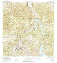 Utuado Puerto Rico Historical topographic map, 1:20000 scale, 7.5 X 7.5 Minute, Year 1972