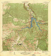 Utuado Puerto Rico Historical topographic map, 1:30000 scale, 7.5 X 7.5 Minute, Year 1946