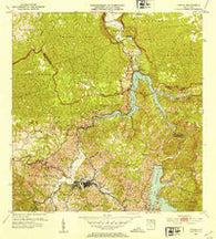 Utuado Puerto Rico Historical topographic map, 1:30000 scale, 7.5 X 7.5 Minute, Year 1952