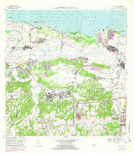 Vega Alta Puerto Rico Historical topographic map, 1:20000 scale, 7.5 X 7.5 Minute, Year 1969