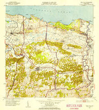 Vega Alta Puerto Rico Historical topographic map, 1:30000 scale, 7.5 X 7.5 Minute, Year 1953