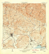 Yauco Puerto Rico Historical topographic map, 1:30000 scale, 7.5 X 7.5 Minute, Year 1946