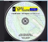 YellowMaps Canada Topo Maps: NTS Regions 1+2+10+11+12