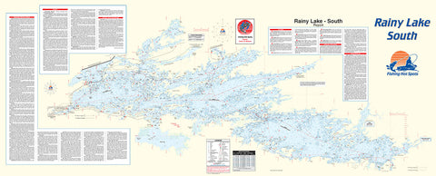 Buy map Q275 - Rainy Lake South Fishing Wall Map