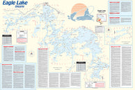 Buy map Q280 - Eagle Lake (Ontario) Fishing Wall Map