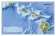 Buy map Hawaii, Sleeved by National Geographic Maps