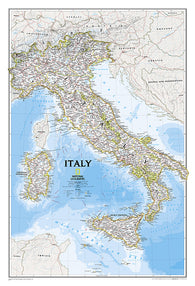 Buy map Italy, Classic, Sleeved by National Geographic Maps