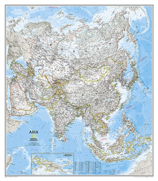 Buy map Asia, Classic, Sleeved by National Geographic Maps