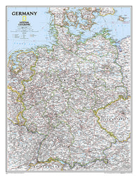 Buy map Germany, Classic, Sleeved by National Geographic Maps