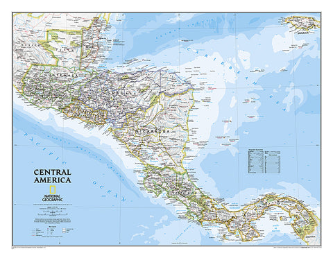 Buy map Central America, Classic, Sleeved by National Geographic Maps