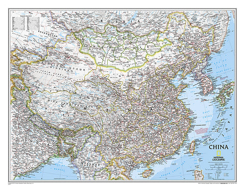 Buy map China Classic, Sleeved by National Geographic Maps