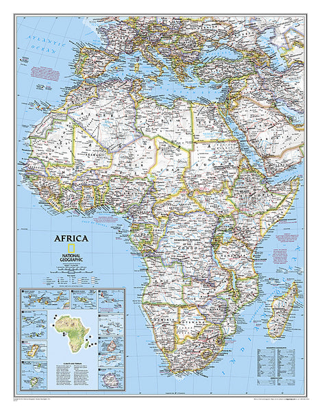 Buy map Africa, Classic, Laminated by National Geographic Maps