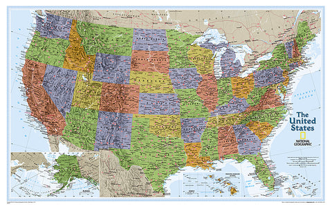 Buy map United States, Explorer, Sleeved by National Geographic Maps