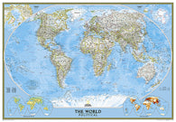 Buy map World, Classic, Enlarged and Laminated by National Geographic Maps