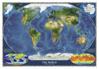 Buy map World, Satellite, Sleeved by National Geographic Maps
