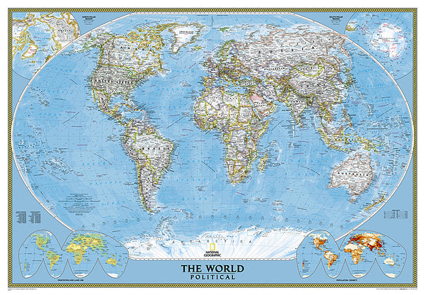 Buy map World, Classic, Mural by National Geographic Maps