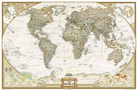 Buy map World, Executive, Enlarged and Sleeved by National Geographic Maps