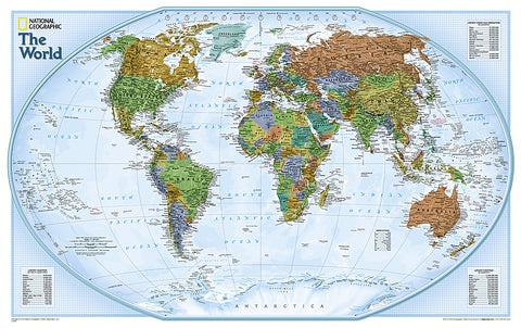 Buy map World, Explorer, Sleeved by National Geographic Maps