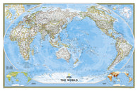Buy map World, Pacific Centered, Classic, Sleeved by National Geographic Maps