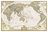 Buy map World, Executive, Pacific-Centered, Sleeved by National Geographic Maps
