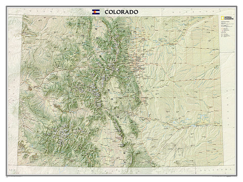 Buy map Colorado, Tubed by National Geographic Maps