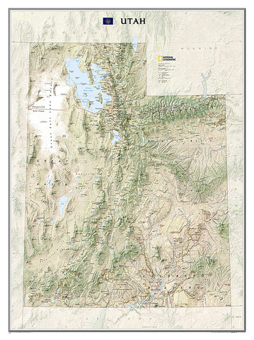 Buy map Utah, tubed by National Geographic Maps