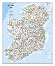 Buy map Ireland, Classic, Sleeved by National Geographic Maps