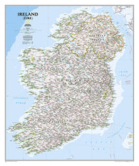 Buy map Ireland, Classic (Tubed) by National Geographic Maps