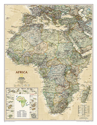 Buy map Africa, Executive, Sleeved by National Geographic Maps