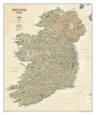 Buy map Ireland, Executive, Tubed by National Geographic Maps