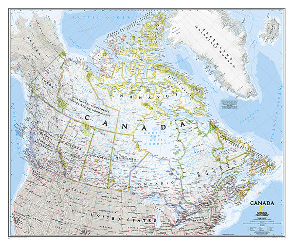 Buy map Canada, sleeved by National Geographic Maps