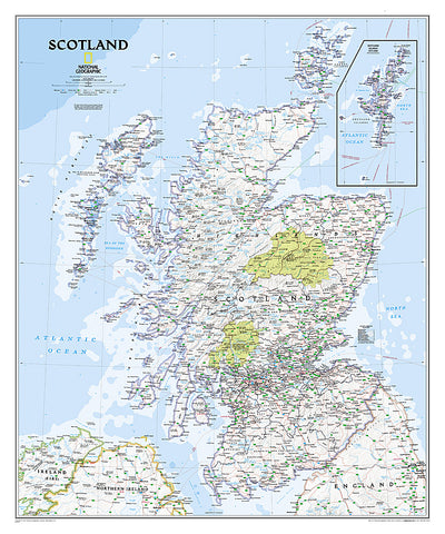 Buy map Scotland, Classic, Sleeved by National Geographic Maps