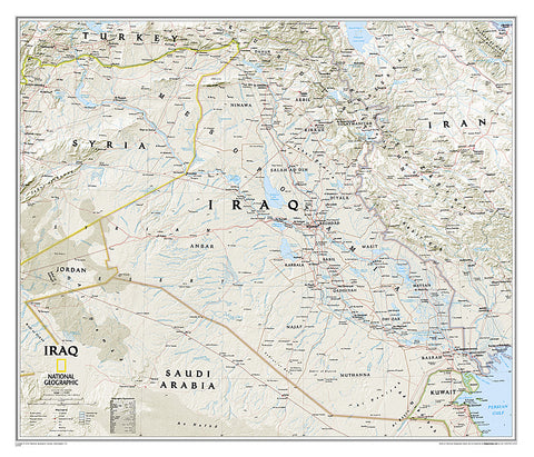 Buy map Iraq, Classic, Sleeved by National Geographic Maps