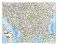 Buy map Balkans, Classic, Sleeved by National Geographic Maps
