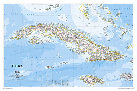 Buy map Cuba Classic, Sleeved by National Geographic Maps